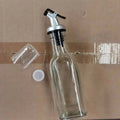 6oz 180ml Olive Oil Glass Bottle With Dispenser Kitchen Glass Vinegar Cruet With Airtight Spout
