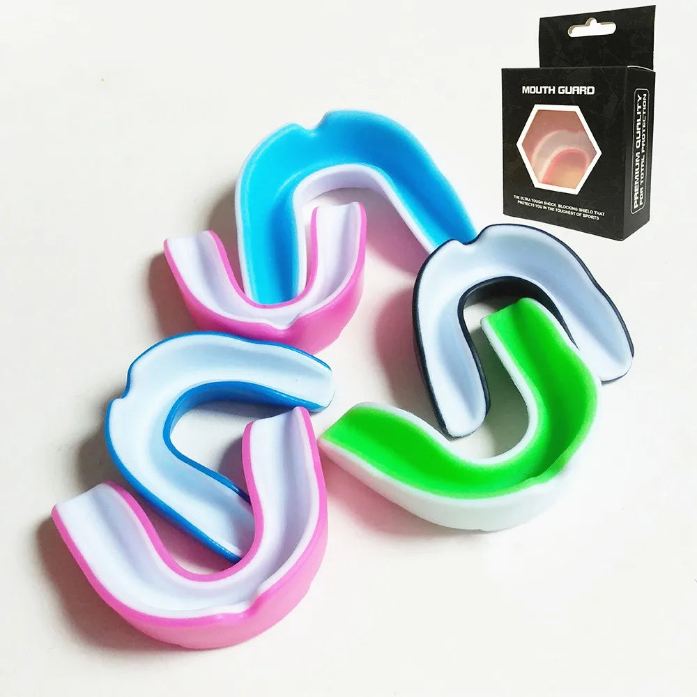 Adult EVA Mouth Guard Teeth Protector for Boxing Sports Football Hockey Washable