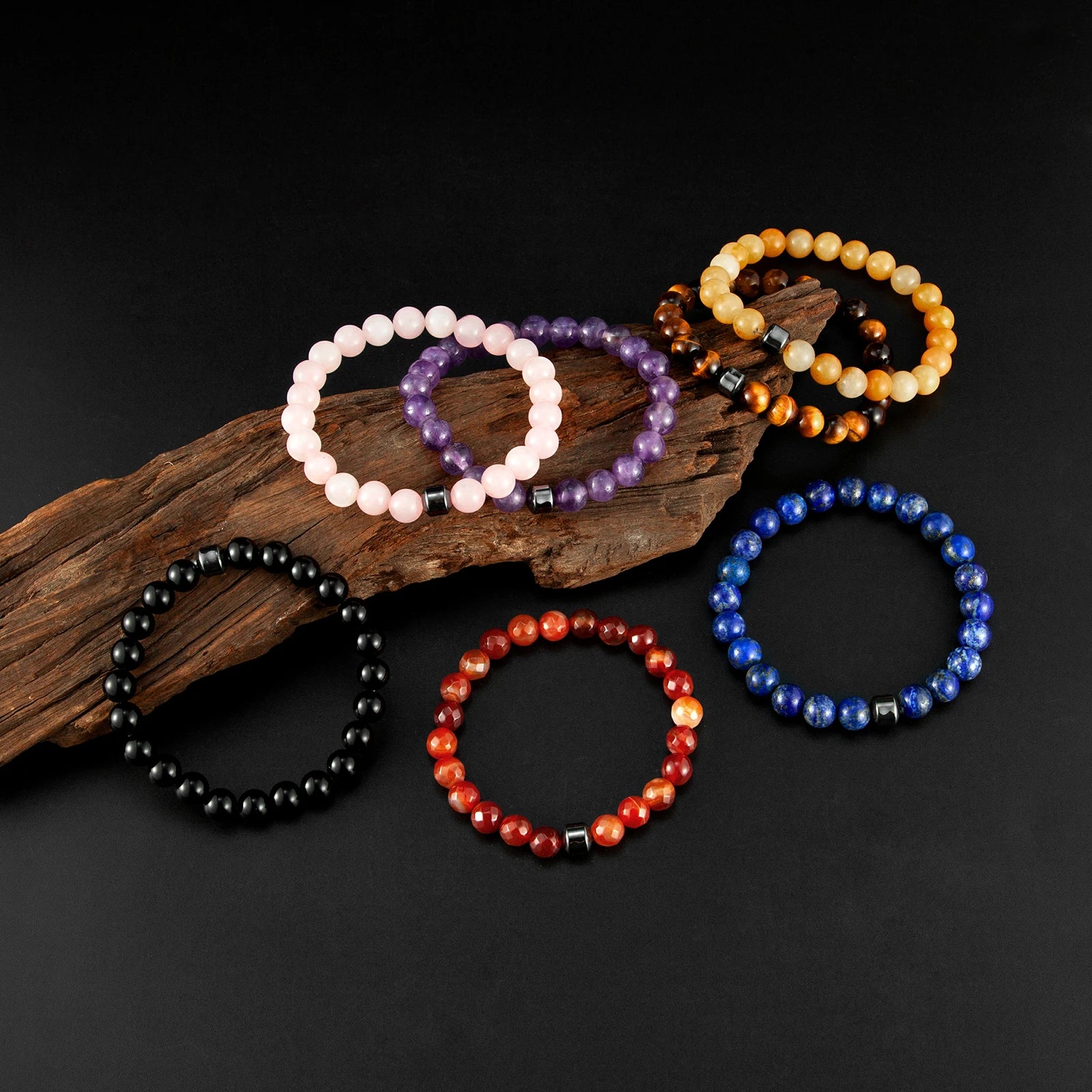 Factory Price Men Bracelet Natural Stone Beaded Bracelet Genuine Lapis Lazuli Beaded Bracelet