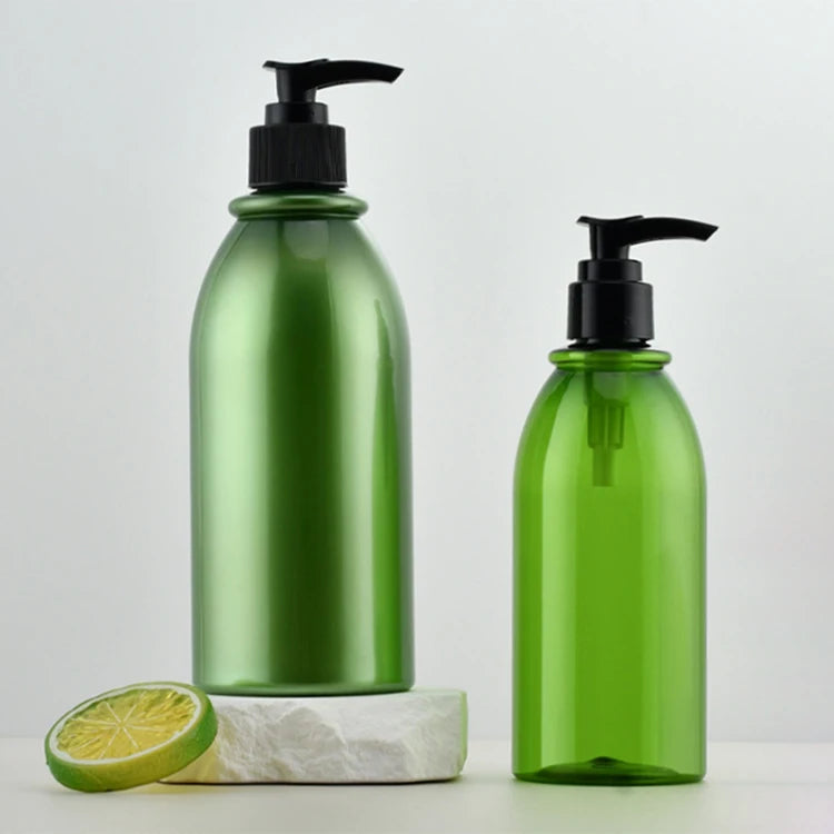 PET Plastic Pump Container Refillable Shampoo Body Wash Liquid Soap Lotion Cream Dispenser Bottle Material Plastic Bottles
