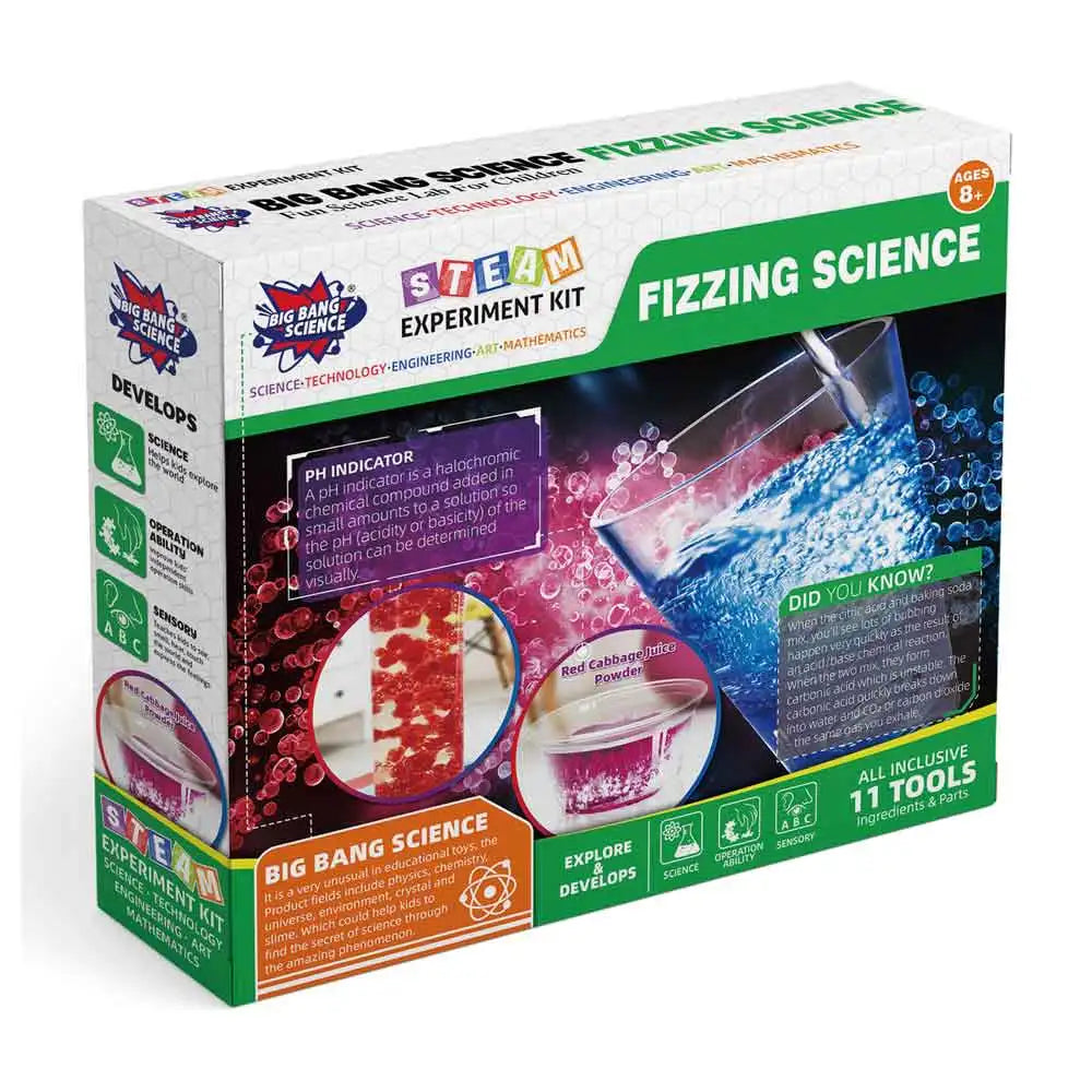 For Mini Kit Fizzing Science Experiment Toys for Kids-ASTM Certified Acid & Base Reaction Age 8+