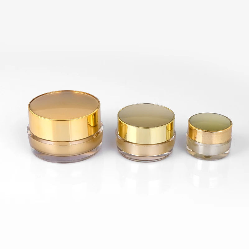 10g in stock Luxury Ready to ship Fashion Design Acrylic Cream Jar Empty Cosmetic Pink Container with Cap