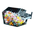 Direct Factory Custom Printed Candy Dispenser Box Wholesale Clear Acrylic/Plastic Storage Containers with Lids for Supermarket