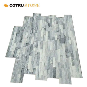 Hot Selling Exterior Wall Decoration Cladding Three Plywood Natural Split Cloudy Gray Culture Slate Stacked Stone for Garden