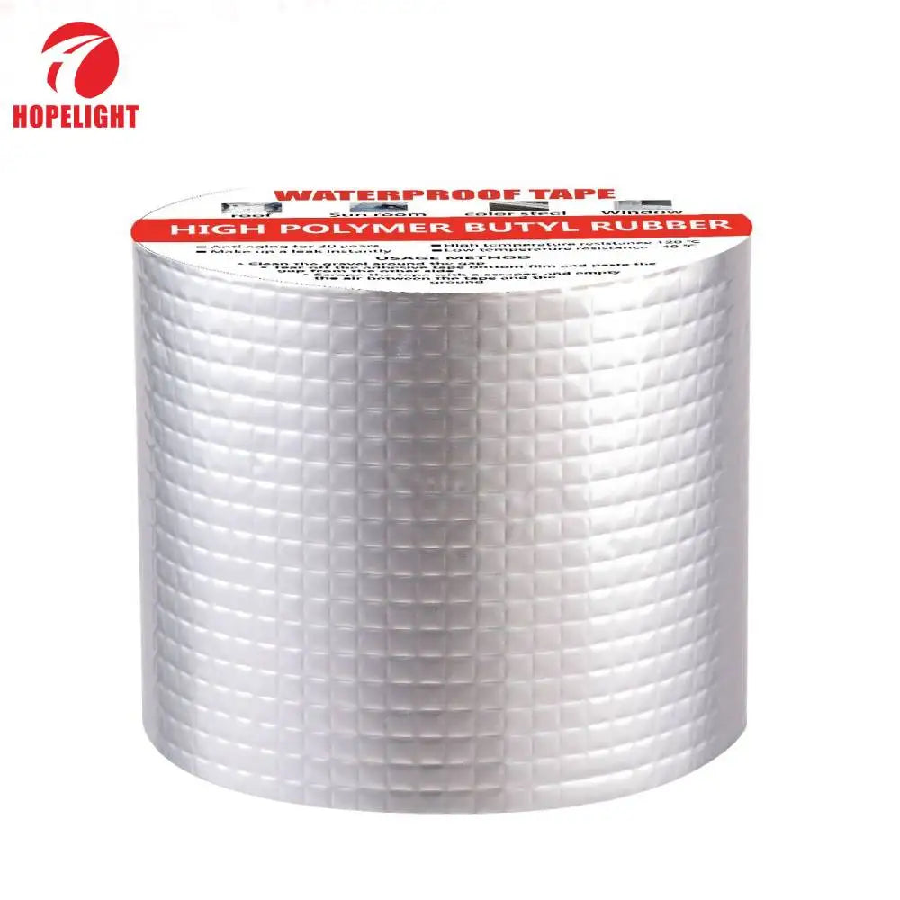 Super Strong Silver Fix Roof Pipeline Aluminum Foil  Rubber Butyl Tape