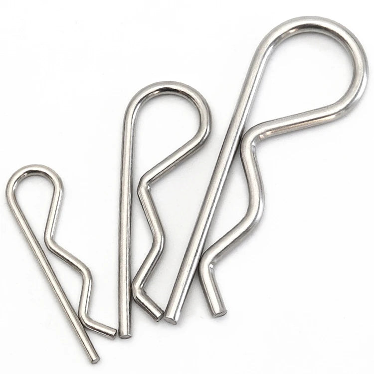 M1.2 M1.6 M2 M2.5 M3 M4 M5 M6 M7 DIN11024 Zinc Plated Stainless Steel Safety Hitch Cotter R Pin R Clip