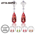 Zultanite Earring for Women Solid 925 Sterling Silver Color Change Diaspore Water Drop Stone Zultanite Bijoux Fine Jewelry