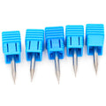 Down Cut Single Flute Spiral End Mill Aluminum Mill CNC 3D Engraving Carving Bit for Woodworking Acrylic ACM 0.3/0.4/0.5/0.6