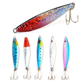 Luminous Metal Jig Lure Slow Pitch Jigging Lead Fish Saltwater Fishing Lure Isca Hard Bait 15g 20g 25g 30g 35g 40g 60g 80g