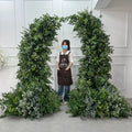 New Hight Quality Artificial Flowers Backdrop Fuller Green Wedding Flower Arch with Stand Backdrop for Event Decoration