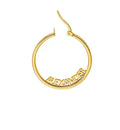 Fashion Customized Gold Plated Hyperbole Big Circle Hoop Earrings Jewelry Gifts for Women