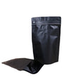 Resealable Food Grade Packaging Stand up Pouch Matt Surface Zipper Bag With Valve Foil Ziplock Coffee Bag With Zipper