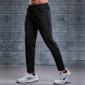 Men Sport Running Nylon Pants Fitness Joggers Zipper Pockets Training Black Pants Gym Soccer Cycling Trousers