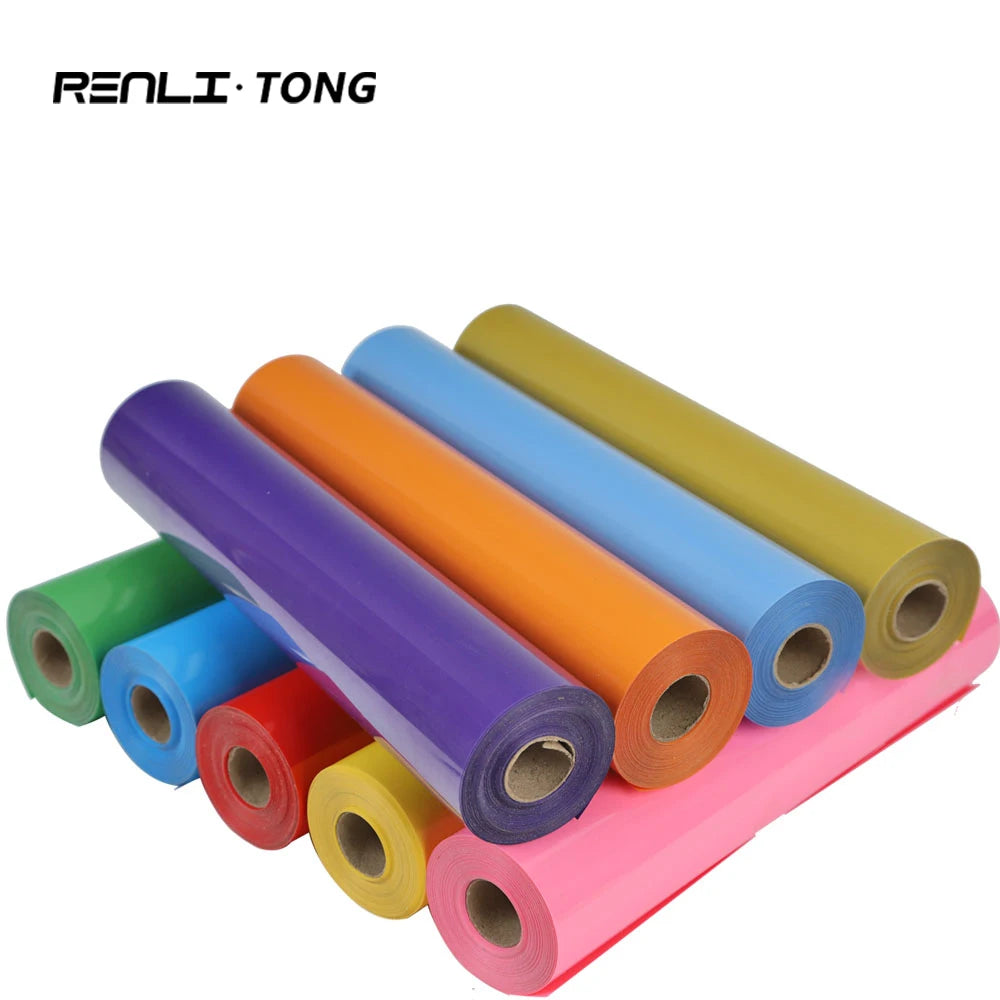 Renlitong Easyweed Textile HTV Printable PVC Glossy Iron-On Vinyl Heat Press Transfer Paper for T-Shirts