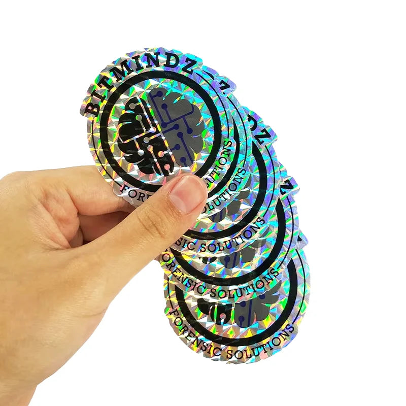 Wholesale Custom Die Cut Logo Label Cartoon Stickers Permanent Offset Printing Laser Stickers for Packaging