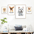 Unframed Modern Oil Nordic Canvas Art Wall Stickers HD Print Waterproof Eco-Friendly Cute Animal Paintings Living Room
