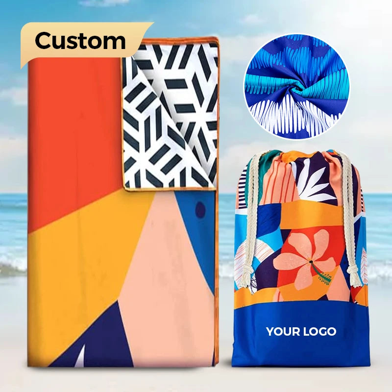 Custom Designed Super Absorbent Microfiber Gym Yoga Towel Quick Dry and Softer for Summer Sports and Beach Woven Technique