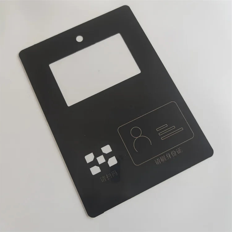 Electronic Smart Door Lock Touch Panel Silk Printing Tempered Glass Touch Switch Toughened Glass Panel  Tempered