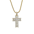 CN300 Hip Hop Cross Pendant Brass Micro Pave with AAA Zircon Stone Necklace Jewelry