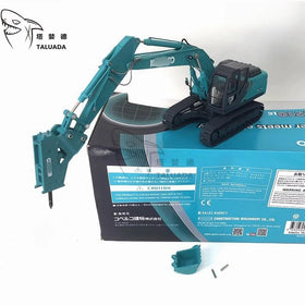 TALUADA Alloy 1:50 Scale SK210LC-10 Breaking Hammer Excavator Model Toy