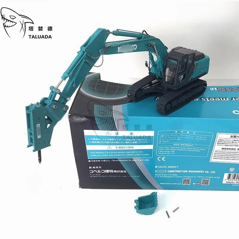 TALUADA Alloy 1:50 Scale SK210LC-10 Breaking Hammer Excavator Model Toy