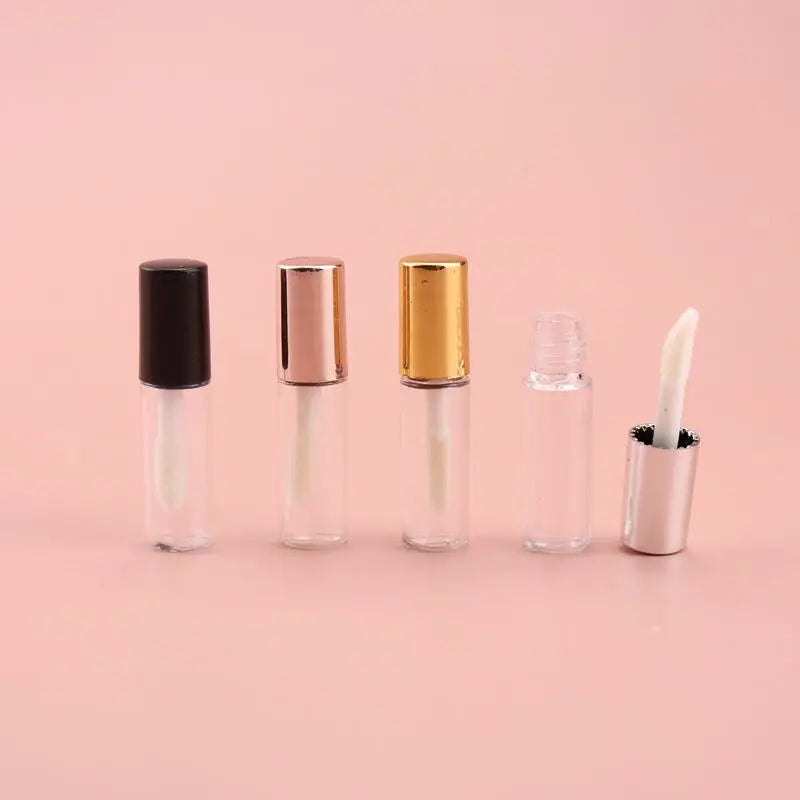 Trial Size Hot Sale Cheap Price DIY Mini Lovely clear Colorful Small Wand Empty Lip Gloss Tube Container 1ml