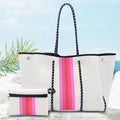 Wholesale RTS Women Handbag Ladies Leopard Camouflage Summer Shoulder Beach Tote Bag Large Neoprene Beach Tote Bag for Women