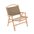 Factory Custom Logo Printed Lightweight Folding Wooden Deck Chair Durable Oxford Fabric for Outdoor Beach Hiking Camping Picnic