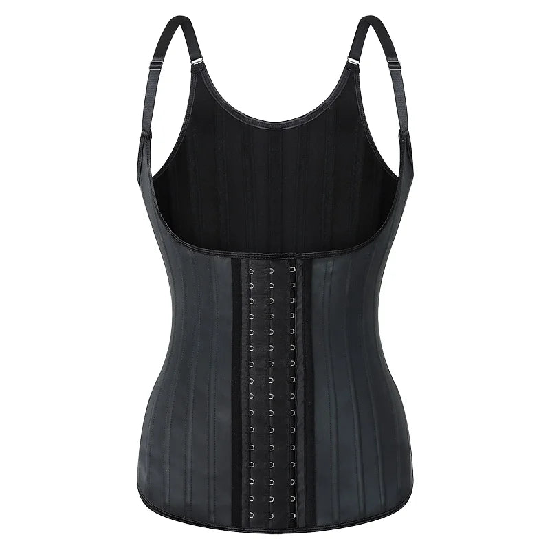 XXS-6XL Plus Size 25 Steel Bone Underbust Belt High Quality Adjustable Buckle Fajas Shaper Corset Strap Latex Waist Trainer