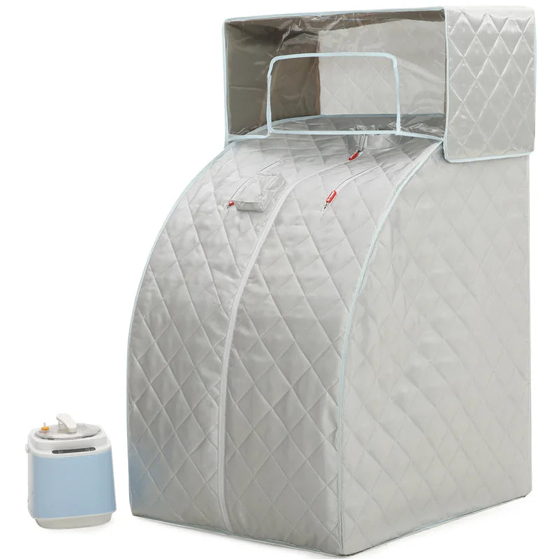 Portable 1000W Electric Generator Mini Steam Sauna Room Tent Acrylic Waterproof Fabric Modern Apartment Bath US EU Plug-Powered