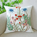 Amity Living Room Sofa Cushion Cover Embroidered Flower Series  Embroidered Nordic Style Minimalist Home Pillowcase