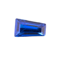 Baguette Sapphire Shape Stone Sapphire Beads Blue Tapered Baguette Lab Grown Sapphire