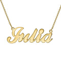925 Sterling Silver Jewelry Gold Plated Personalized Any Nickname Custom Name Plate Necklace