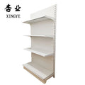 Factory Custom Supermarket Rack Single-Sided Medium Duty Shelf Gondola Shelving Custom Color Metallic Material