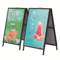 Portable A-Type Iron Vertical Display Stand Windproof Folding KT Board Poster Stand for Shopping Mall Billboard Display