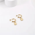 New Joolim Trendy Earring 18K PVD Gold Padlock Convertible Hoop Earring Stainless Steel Wholesale Tarnish Free Ready to Ship