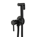 Good Quality Hot Cold Matte Black  Bidet Spray Faucet Wall Mount Toilet Shattaf Brass Hand Bidet Sprayer Set for Bathroom