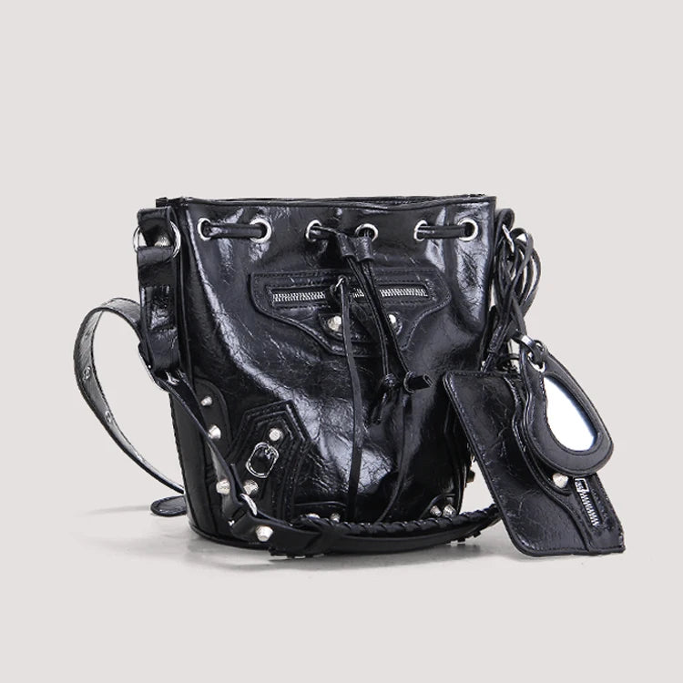 New Women Tote Bag Leather Single Handbag Luxury Bucket Set Hand Bags Ladies Bucket Bag