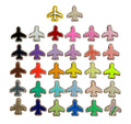 Handmade Embroidered Patches Aeroplane Pattern Variety Colors Glitter Effect Sequins Felt Fabric Iron-On Bags Jeans Hats