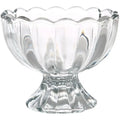 Thickened Milkshake Ice Cream Glass Bowl Home Fruit Salad Fruit Dessert Glass Tall Cup Creative Flower Shaped Transparent Bowl