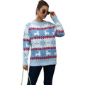 Custom LOGO Women Long Sleeve Christmas Sweater Pullover Ugly Christmas Design Knitwear Loose Jumper Women Christmas Sweater
