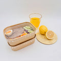 Eco Friendly Brown Kraft Paper Rectangle Bowl Disposable to Go Square Food Deli Bowl Container