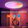 Tuya Smart Indoor ABS Plastic Ceiling Lamp with RGBW Remote Control Modern Nordic Style LED Light for Home for Living Room