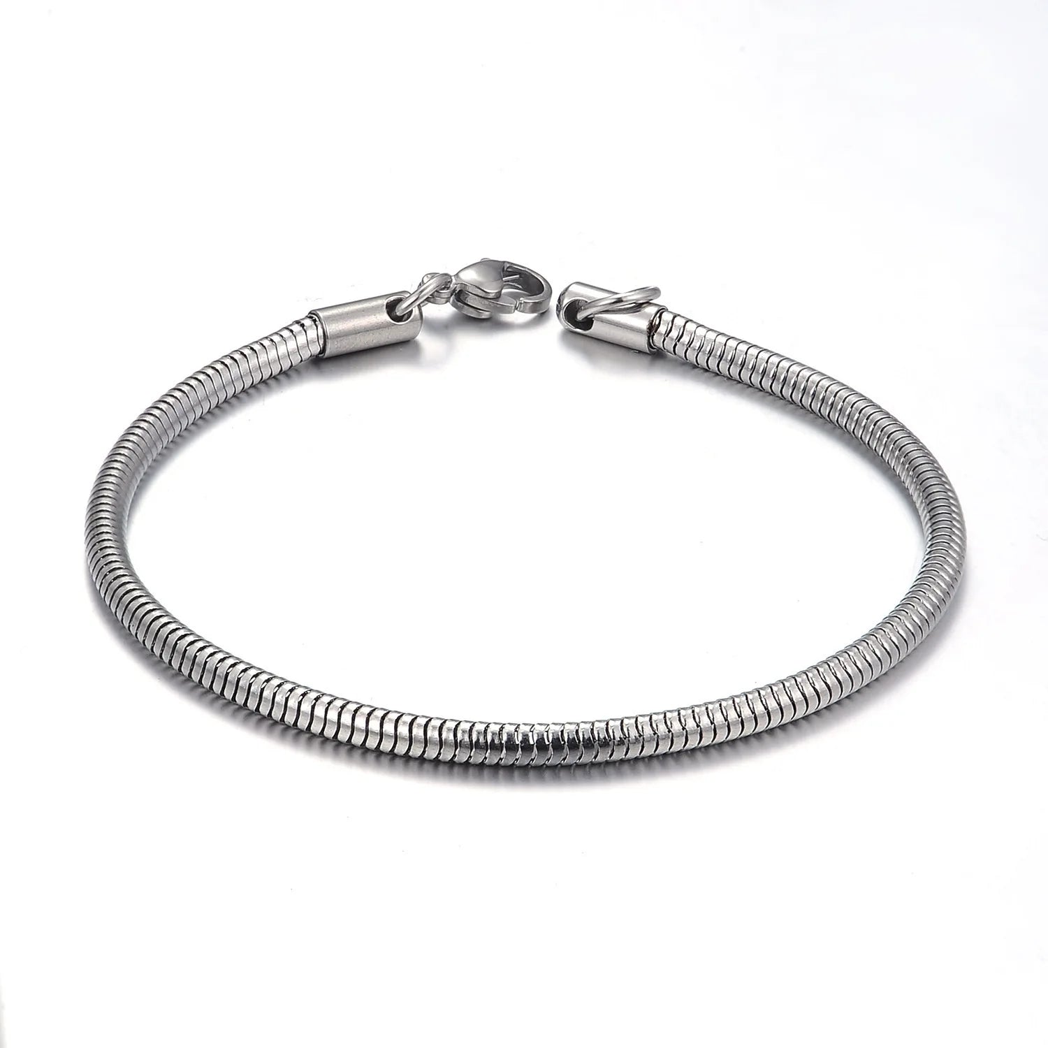 Men Teen Girls' Stainless Steel Snake Bone Rope Chain Bracelet Hypoallergenic Metal Belt for DIY Jewelry Accessories Making