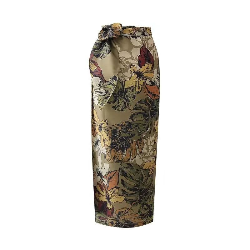 Wholesale 2026 Spring and Summer Fashion Retro Flower Lace High Waist Bag Hip Skirt Elegant Temperament Holiday Long Skirt