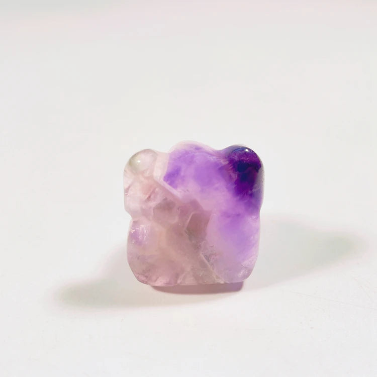 2025 Gemstone Ganesha Statues Amethyst Top Color Small Carving Statue Figurine