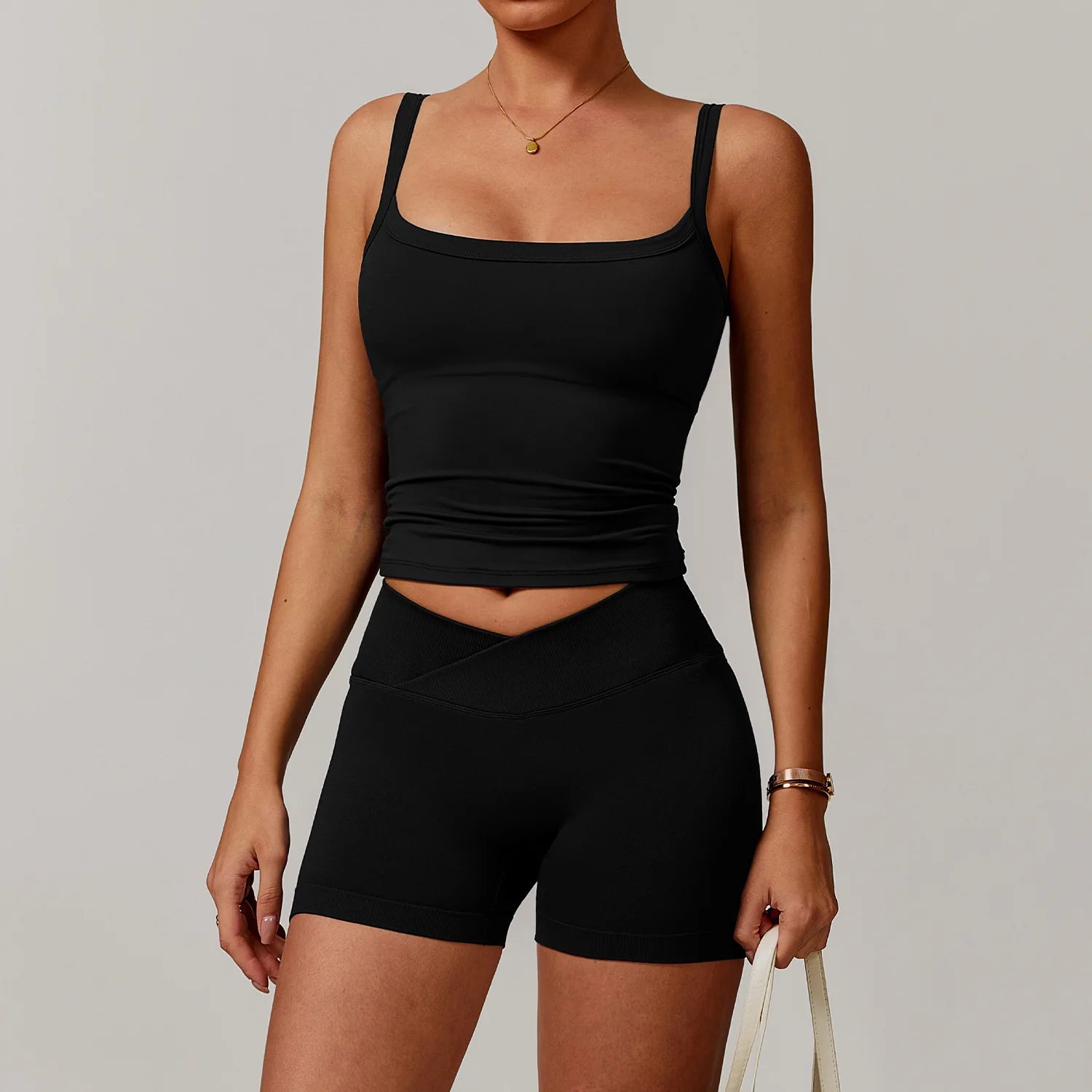 New Hot Selling 4 Pieces Women Sexy Yoga Suit Sport Active Wear Set Scrunch Butt Lifer Gym Fitness Yoga Set