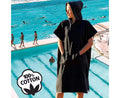 Adults Hooded Surf Poncho Changing Robe Swimming Pool Change Beach Surf Poncho Towel