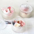 Handmade Creative Glasses with Dried Flower Aromatherapy Fragrance Soy Wax Scented Candles for Weddings