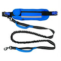 High Quality Hand Free Dog Bungee Leash with Waist Bag Multifunctional Reflective Nylon Leash Lead for Dog Walking